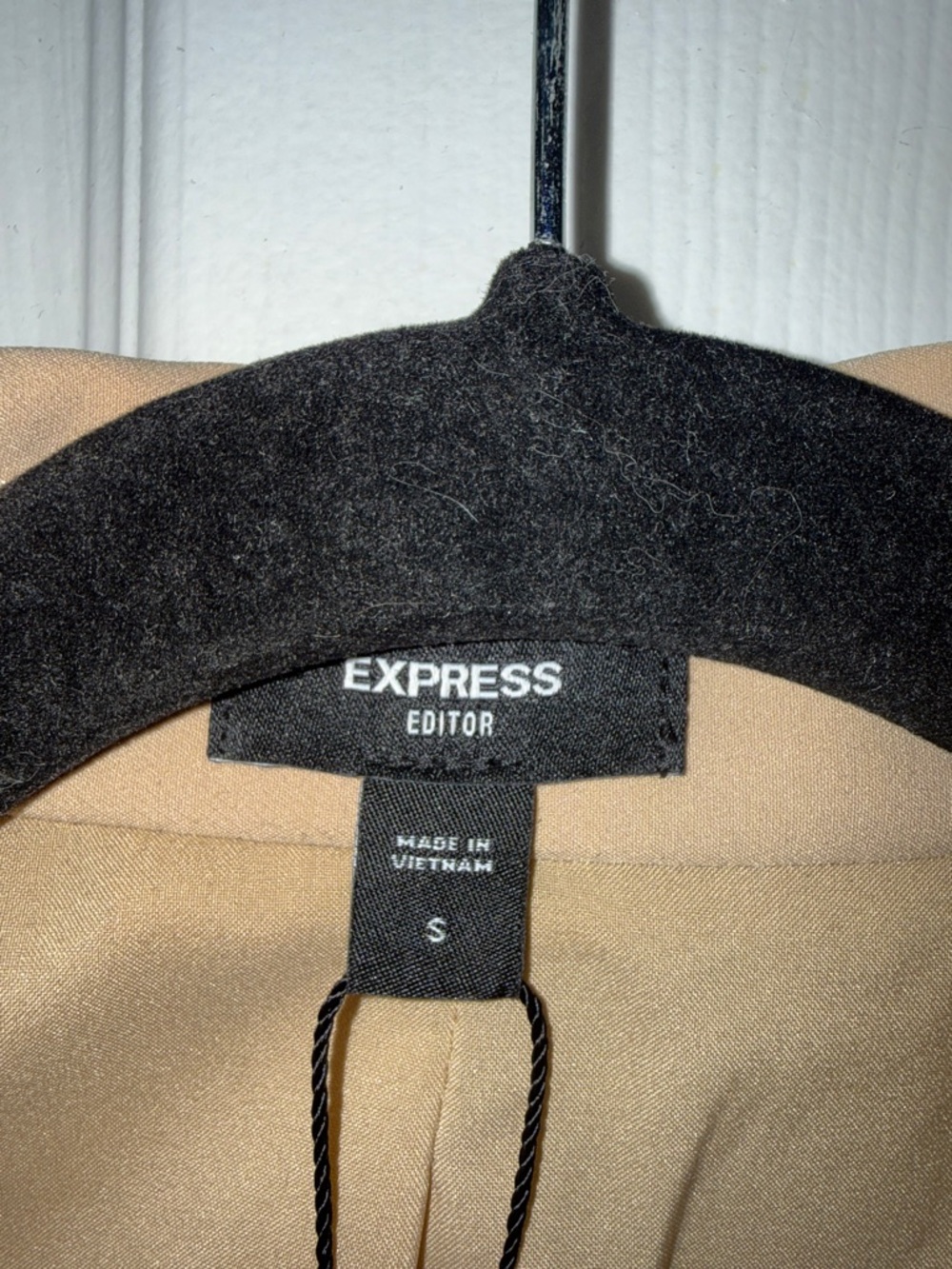 Express Beige Single-Button Blazer - Picture 4 of 5